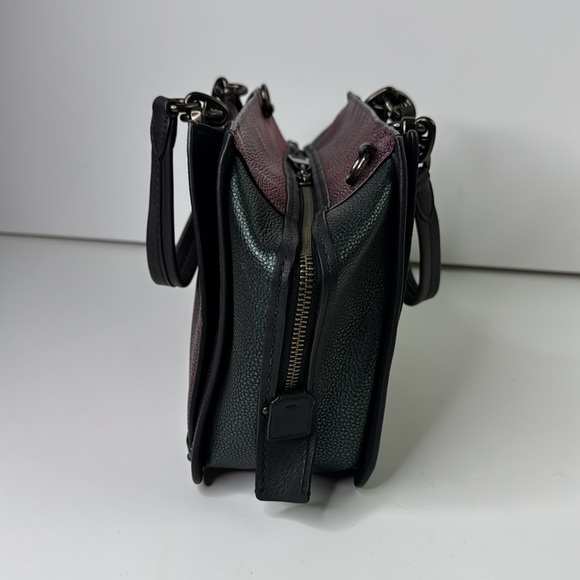 Coach Metallic Dreamer Colourblock Satchel Handbag - Picture 5 of 16